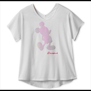 New! Disneyland Mickey sequined tee shirt